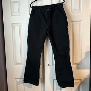 Men’s Carhartt Workwear Washed Duck Black Pants Size 34x30.